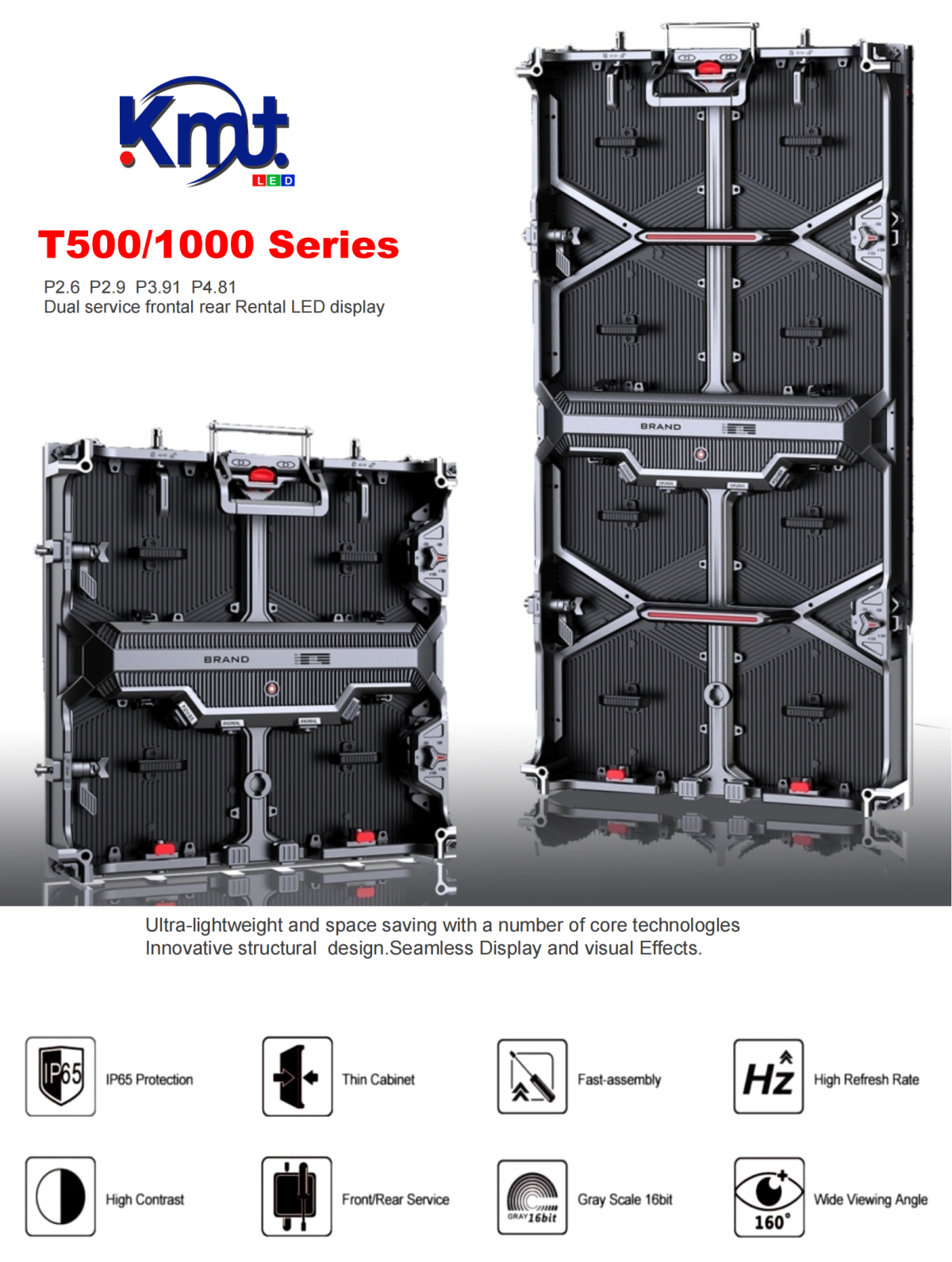 dual service rental LED display