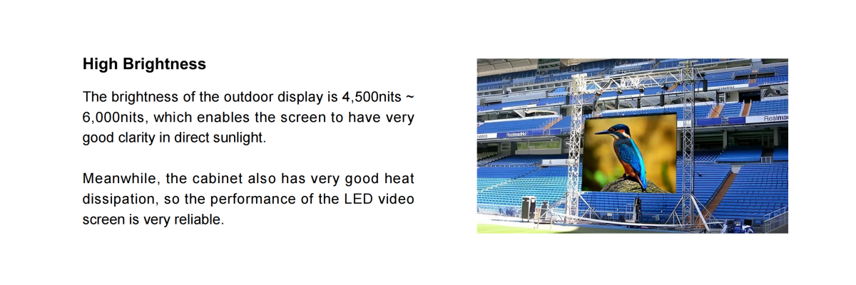 outdoor rental LED display